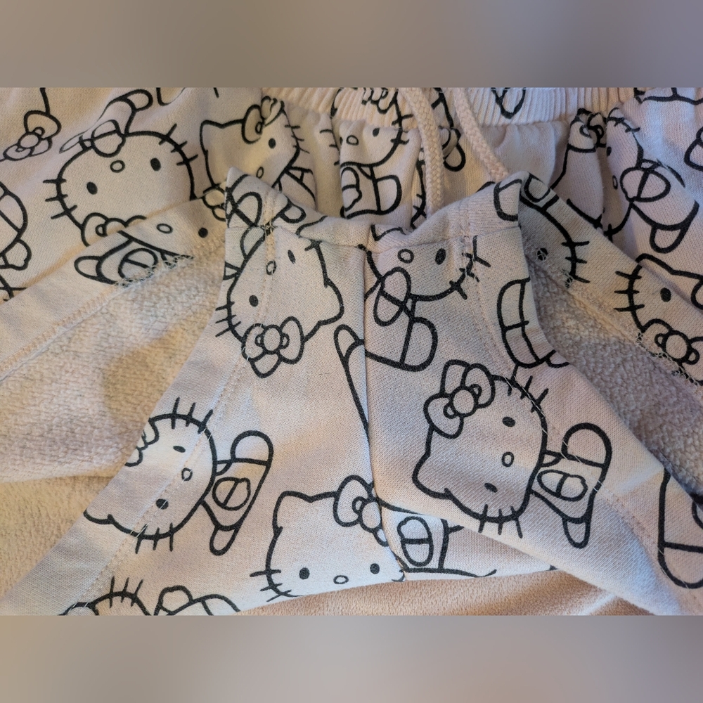 Hello Kitty By Sanrio Light Pink Sweat Short Sleep Shorts Size M - Picture 4 of 5
